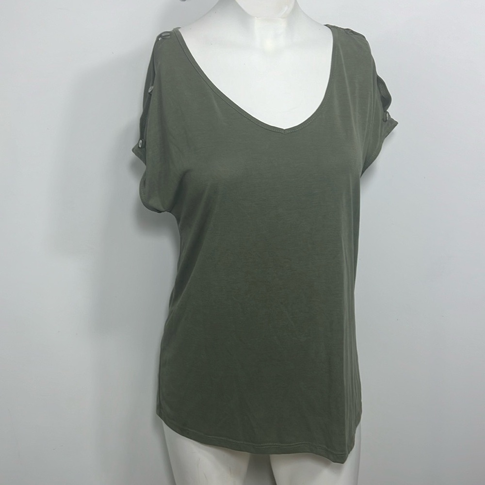 GREEN EVELOPE SHORT SLEEVE GREEN COLOR SIZE S